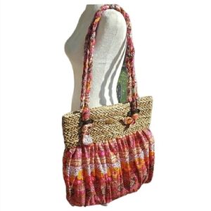 Cappelli Straworld‎ Multicolor Straw Tote Bag